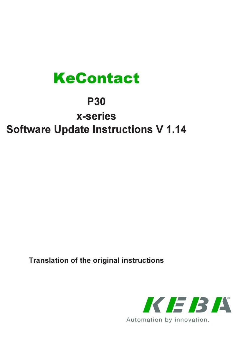 Keba KeContact P30 x series SOFTWARE UPDATE INSTRUCTIONS