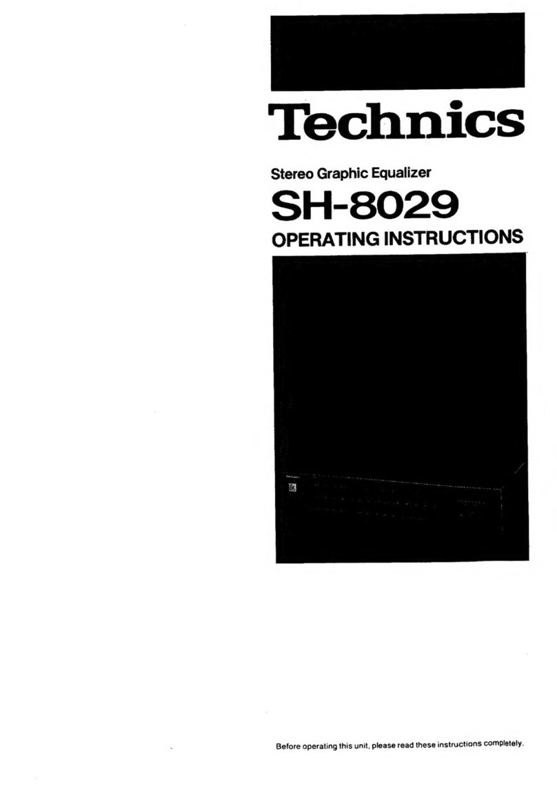 Technics SH-8029 User manual