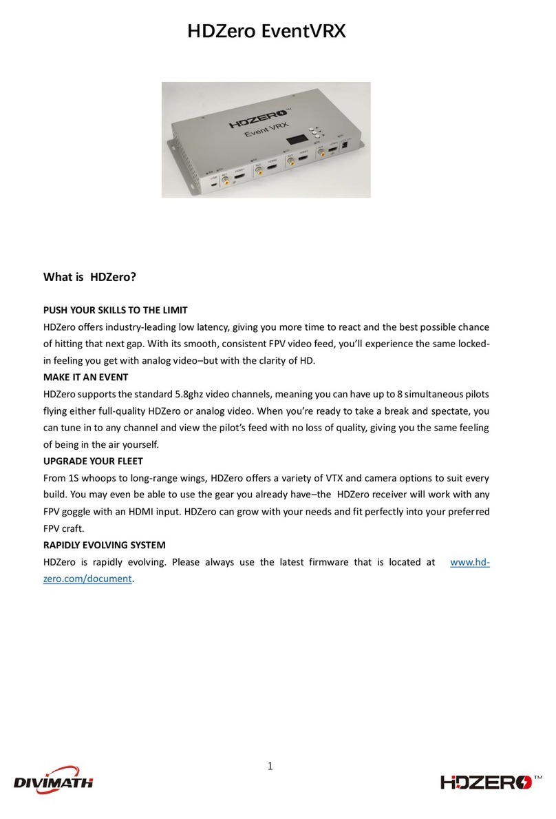 DIVIMATH HDZero EventVRX User manual