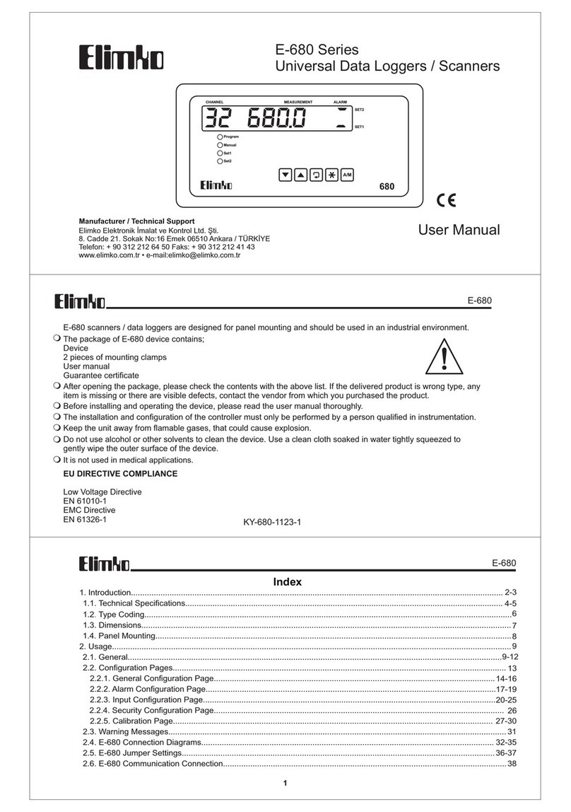 Elimko E-680 Series User manual