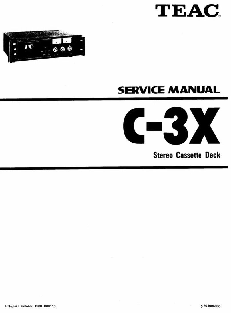 Teac C-3X Service manual