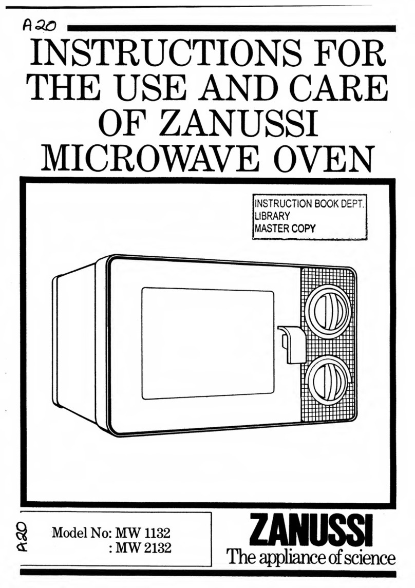 Zanussi MW 1132 Operating and safety instructions Zanussi MW 1132 Operating and safety instructions