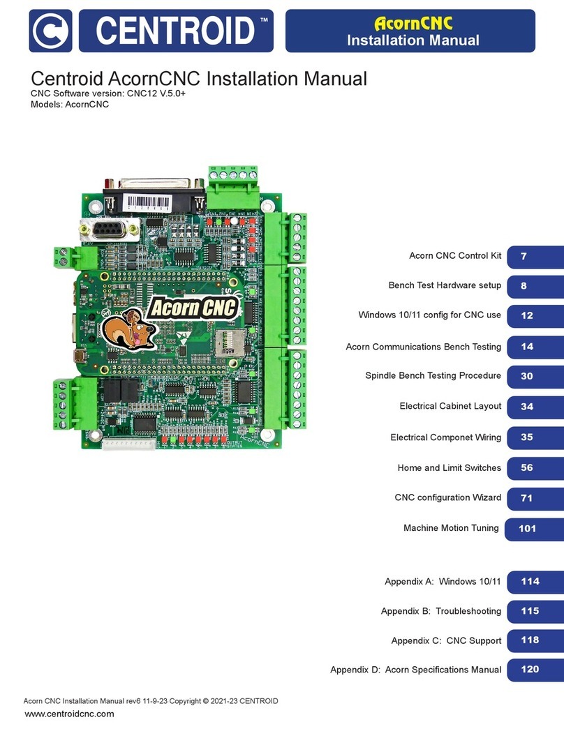 Centroid Acorn CNC User manual