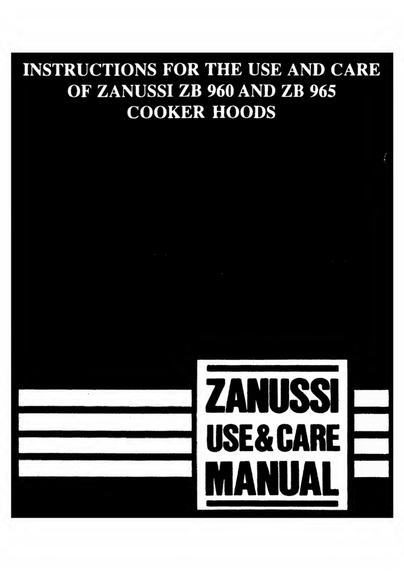 Zanussi ZB 960 Instructions for the use and care Zanussi ZB 960 Instructions for the use and care
