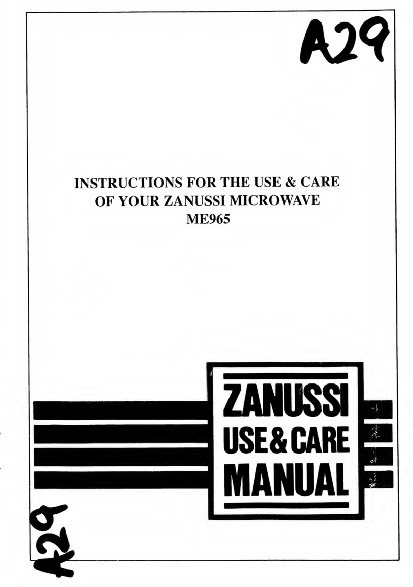 Zanussi ME965 Assembly instructions Zanussi ME965 Assembly instructions