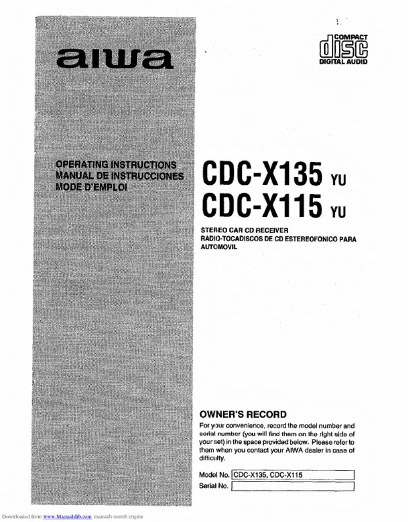 Aiwa CDC-X135 User manual