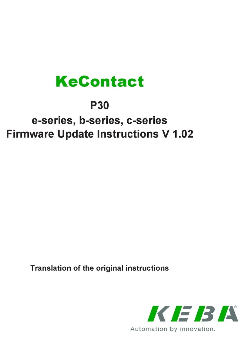 Keba KeContact P30 e Series Firmware update instructions