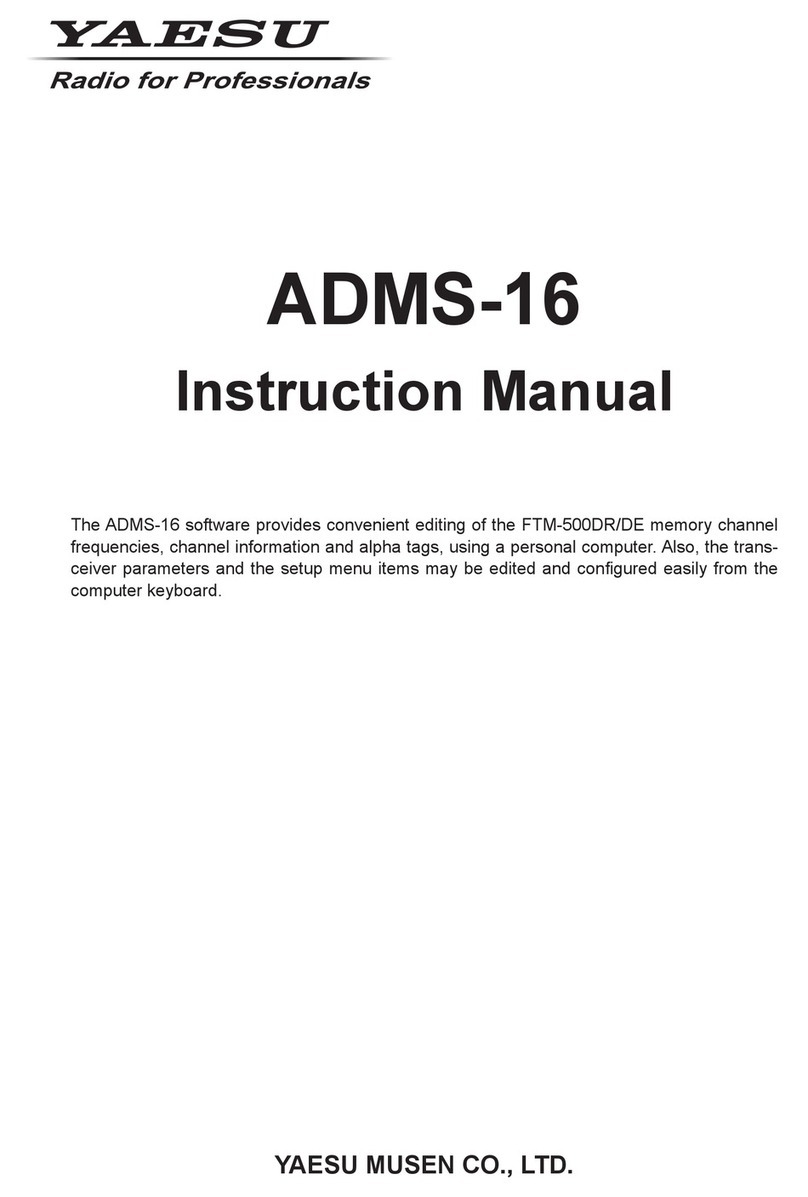 Yaesu ADMS-16 User manual