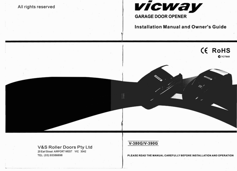 Vicway V-380G Installation manual and owner's guide