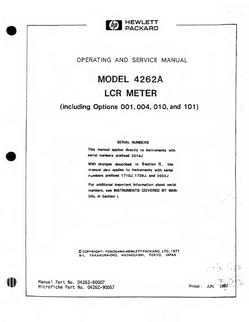HP 4262A Service manual