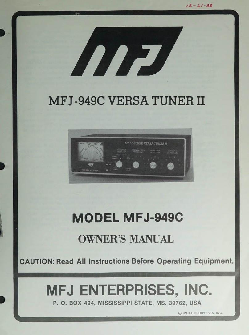MFJ MFJ-949C User manual