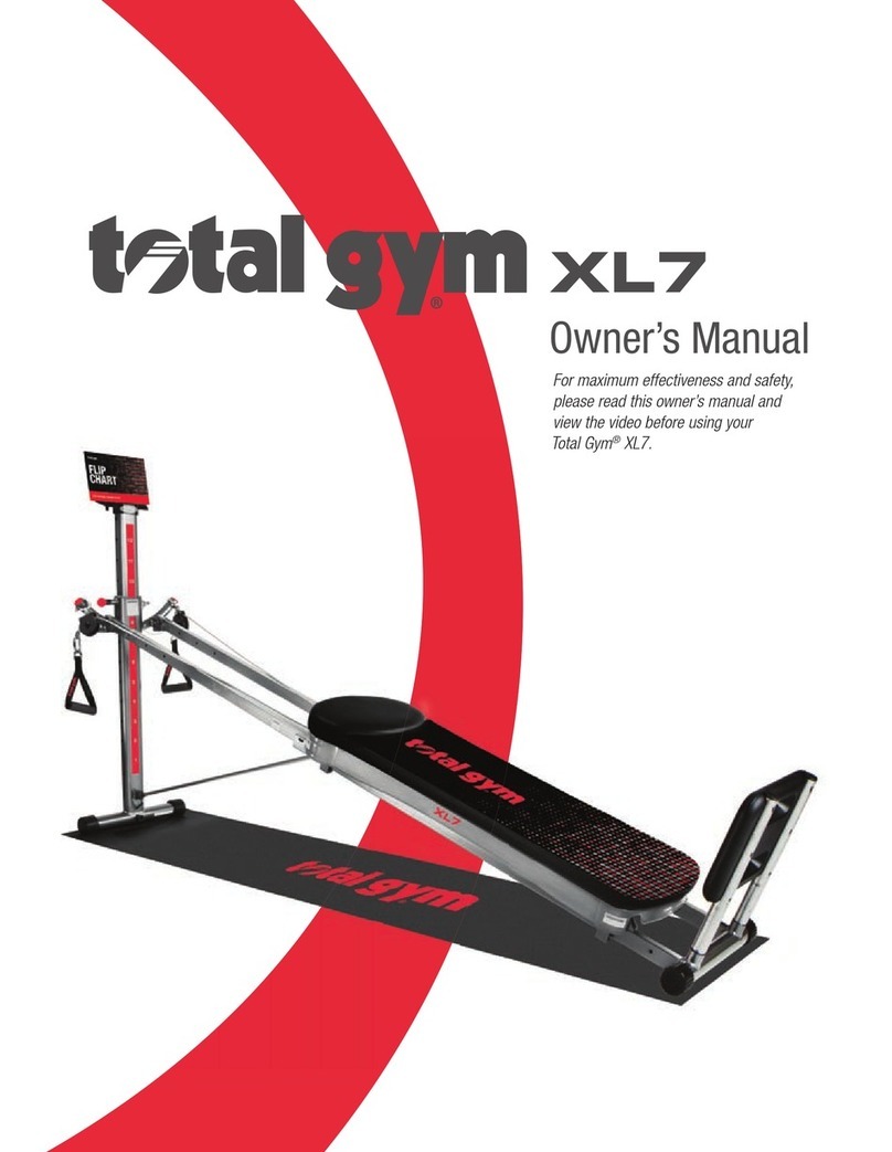 Total Gym XL7 owner's manual Total Gym XL7 owner's manual