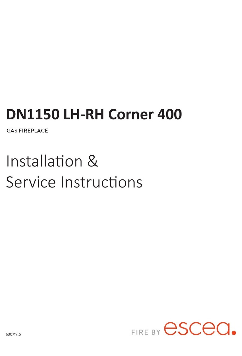 Escea DN1150 Corner 400 Installation and maintenance instructions Escea DN1150 Corner 400 Installation and maintenance instructions