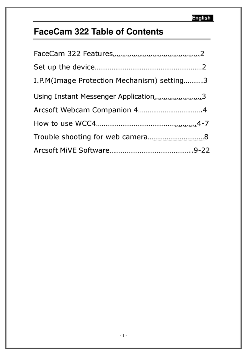 Genius FaceCam 322 User manual Genius FaceCam 322 User manual