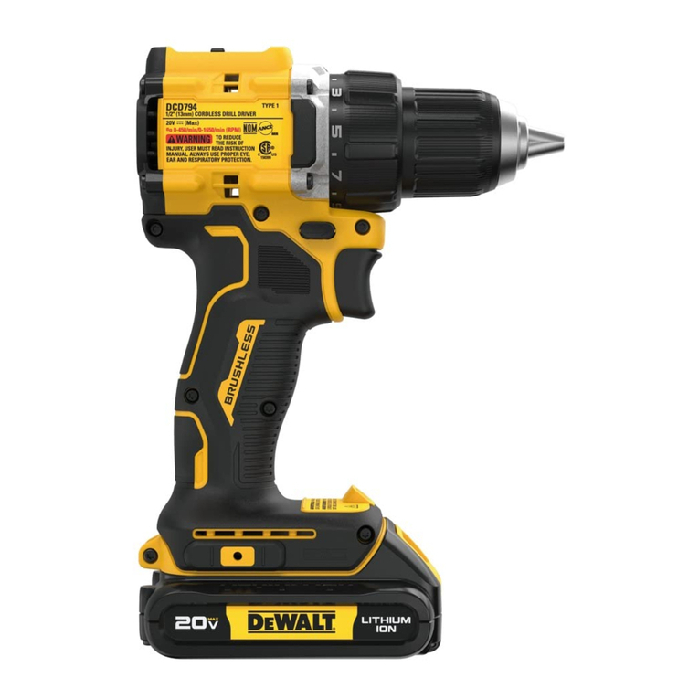DeWalt DCD794 User manual