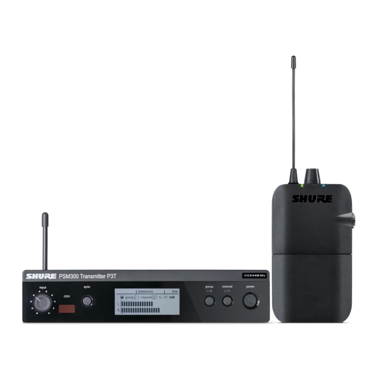 Shure PSM 300 user manual
