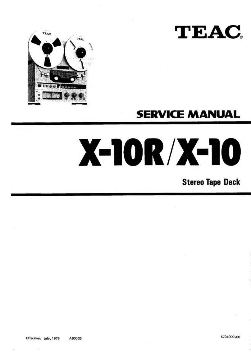 Teac X-10R Service manual