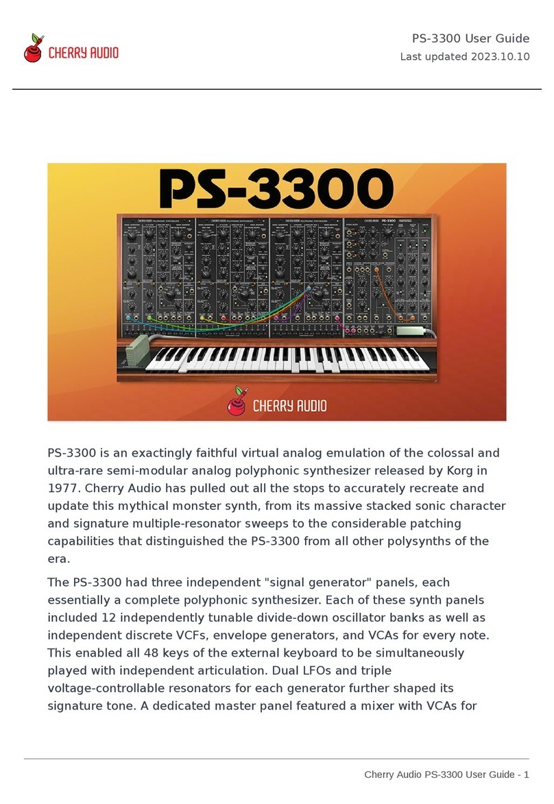 CHERRY AUDIO PS-3300 user guide