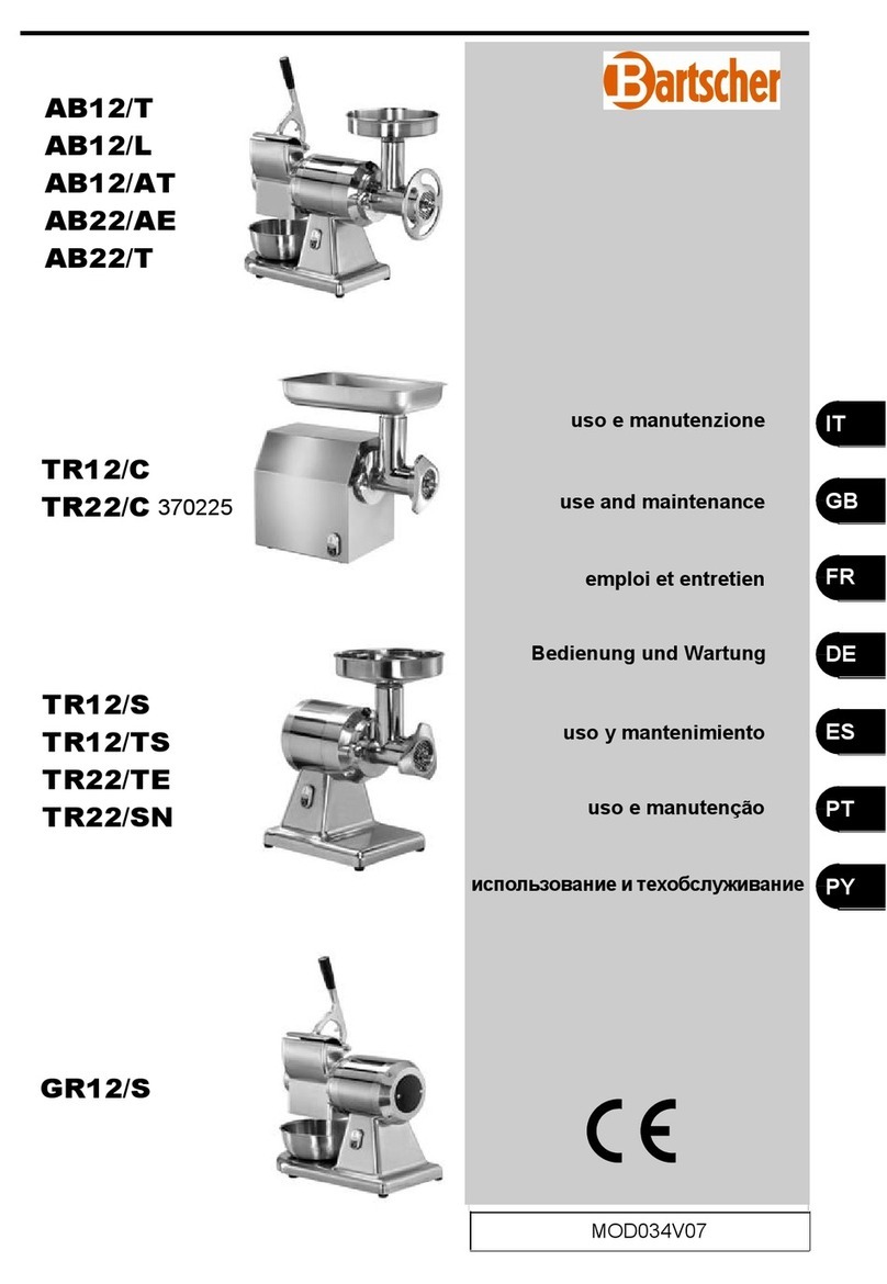 Bartscher 370225 Use and maintenance