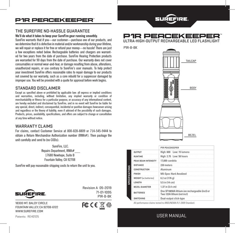 Superfire PEACEKEEPER P1R User manual