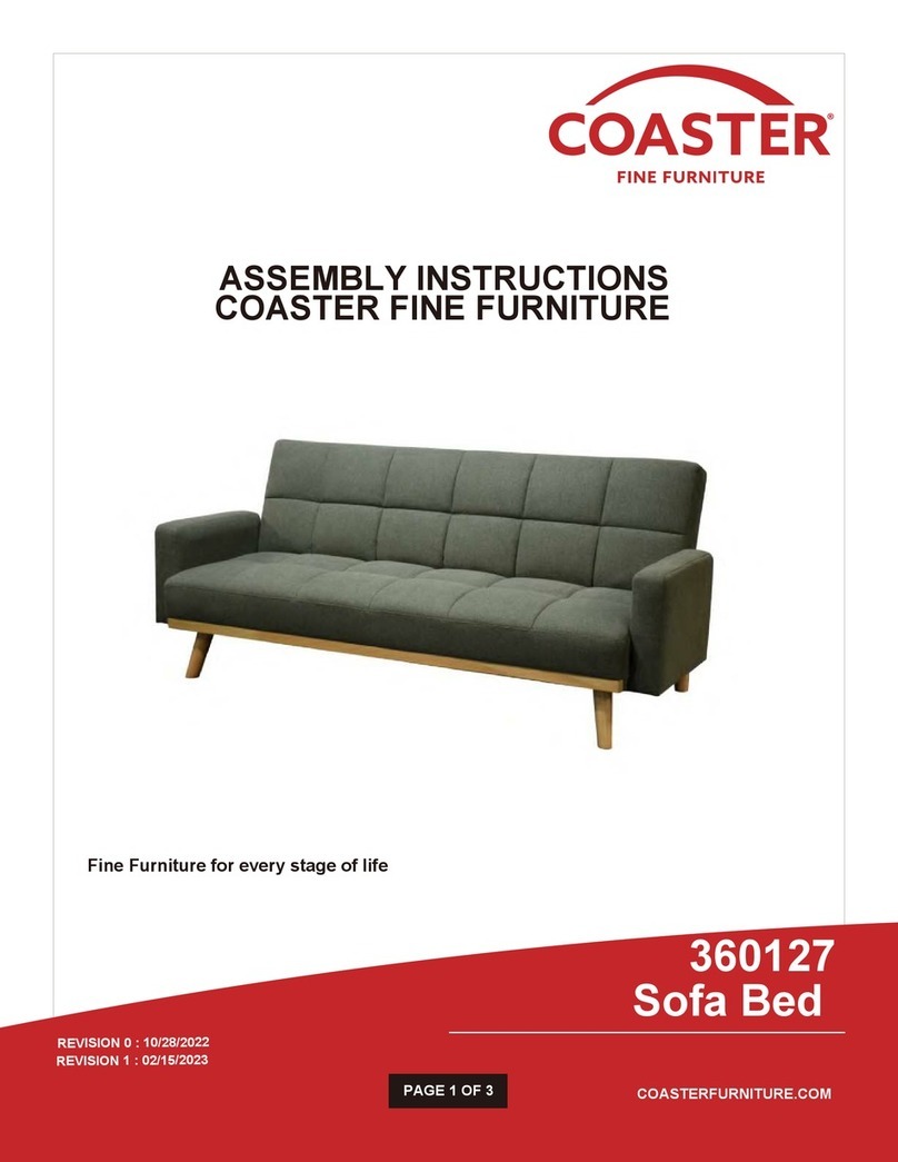 Coaster 360127 Assembly instructions Coaster 360127 Assembly instructions