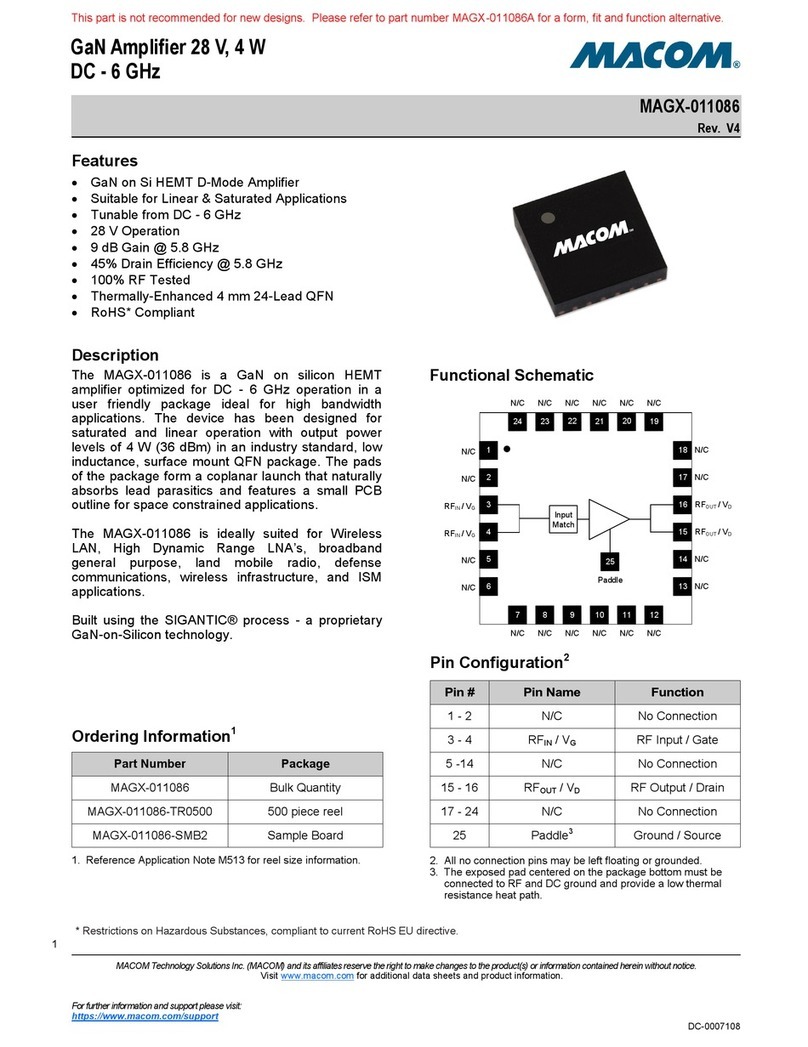 MACOM MAGX-011086 manual