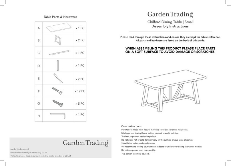 Garden Trading Chilford Assembly instructions