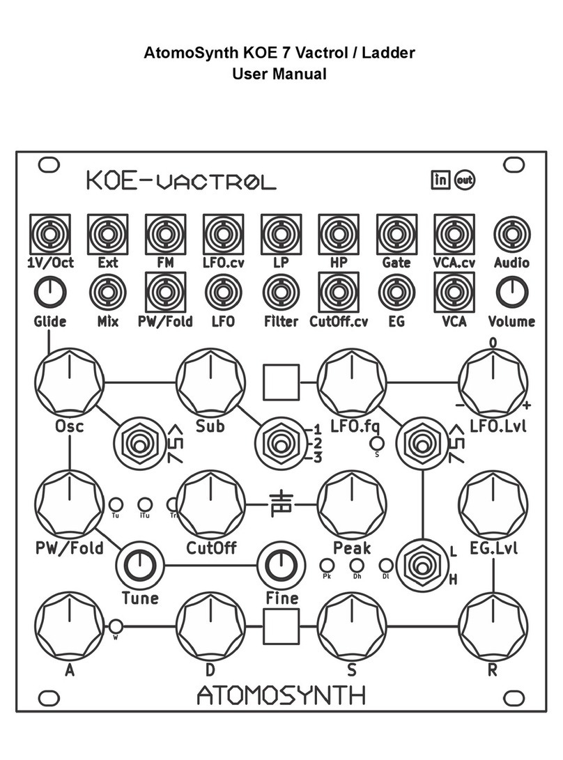 AtomoSynth KOE 7 Vactrol User manual