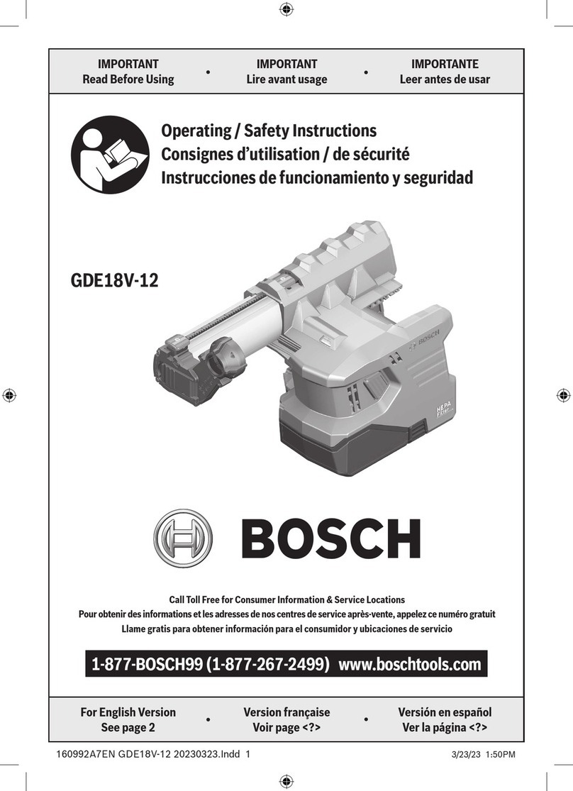 Bosch Professional GDE 18V-12 Assembly instructions