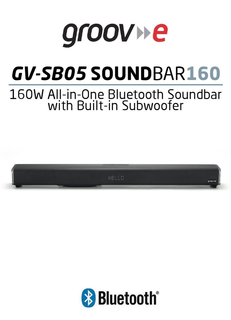 Groov-e SOUNDBAR 160 manual
