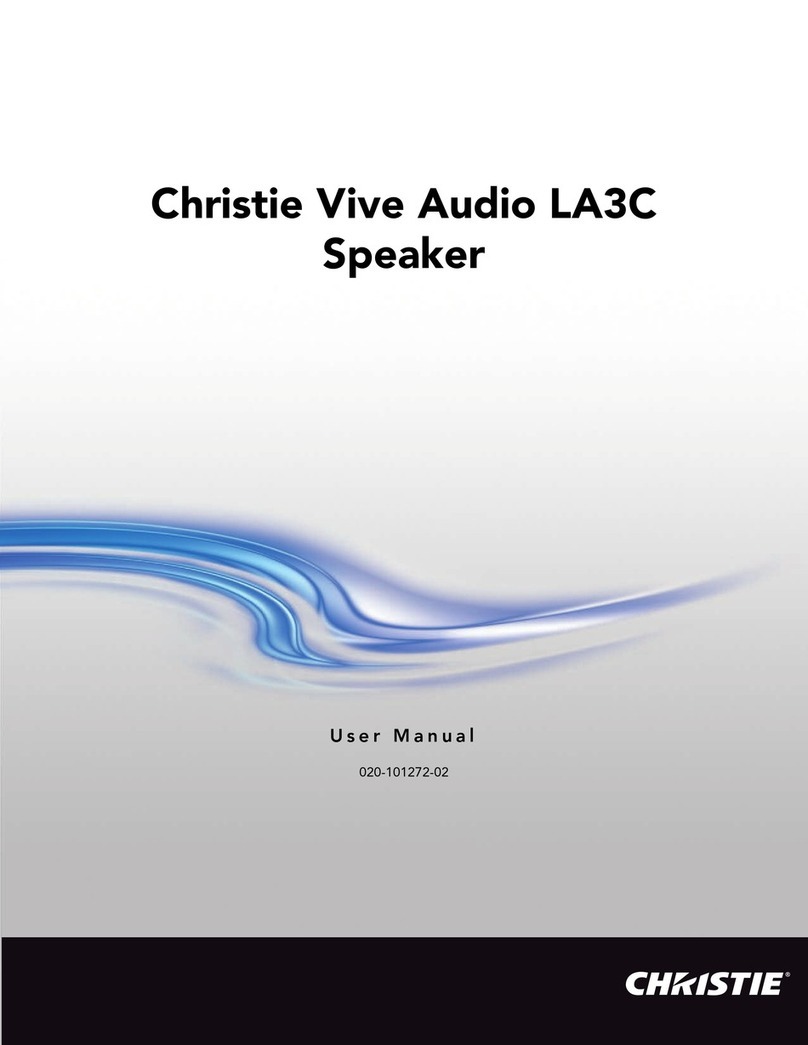 Christie Vive Audio LA3C user manual