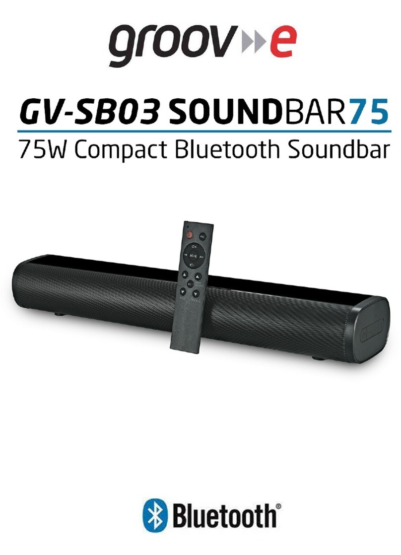 Groov-e SOUNDBAR 75 User manual