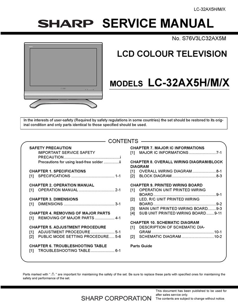 Sharp Aquos LC-32AX5H User manual