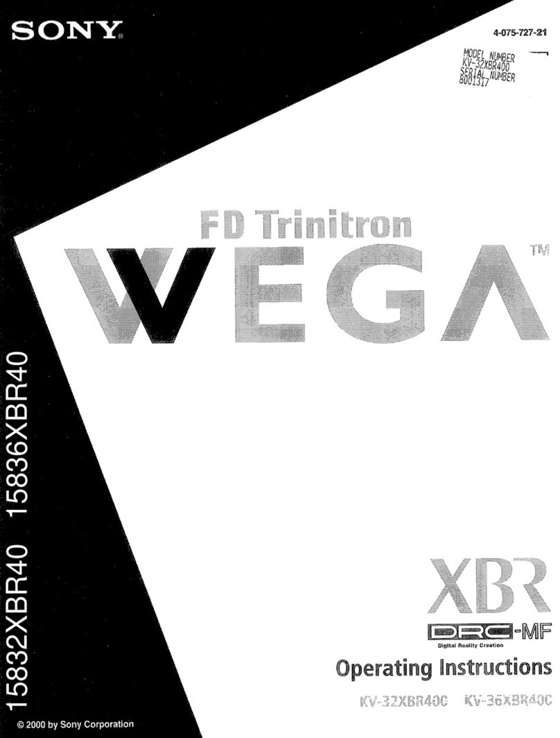 Sony FD Trinitron WEGA KV-32XBR40C User manual