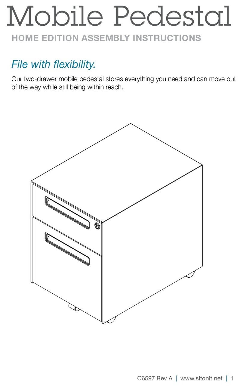 SitOnit Seating Mobile Pedestal HOME EDITION User manual