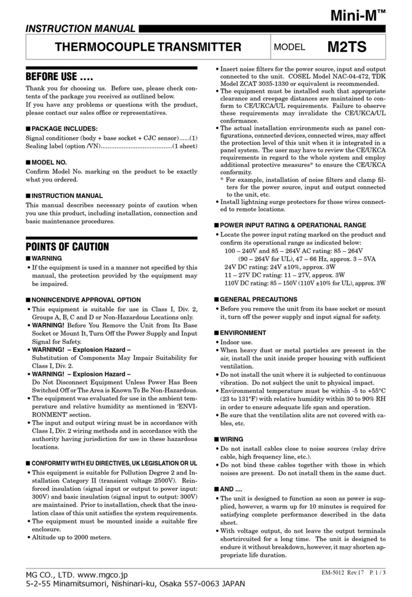 MG Mini-M M2TS User manual