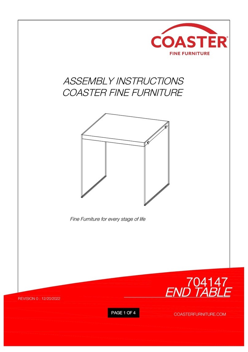 Coaster 704147 Assembly instructions