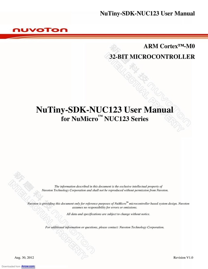 Nuvoton NuTiny-SDK-NUC123 User manual