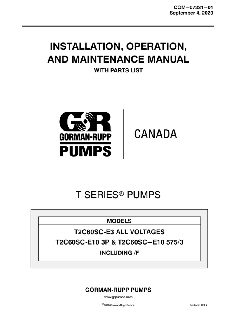 GORMAN-RUPP PUMPS T2C60SC-E3 Application guide GORMAN-RUPP PUMPS T2C60SC-E3 Application guide