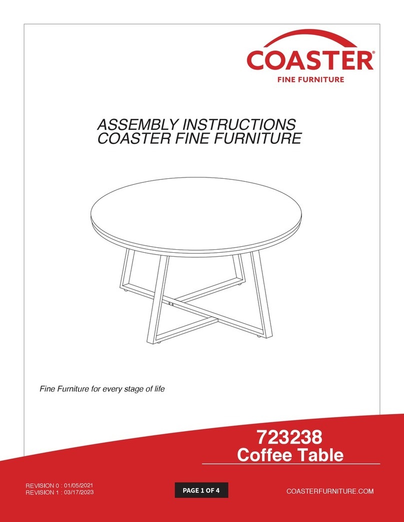 Coaster 723238 Assembly instructions Coaster 723238 Assembly instructions