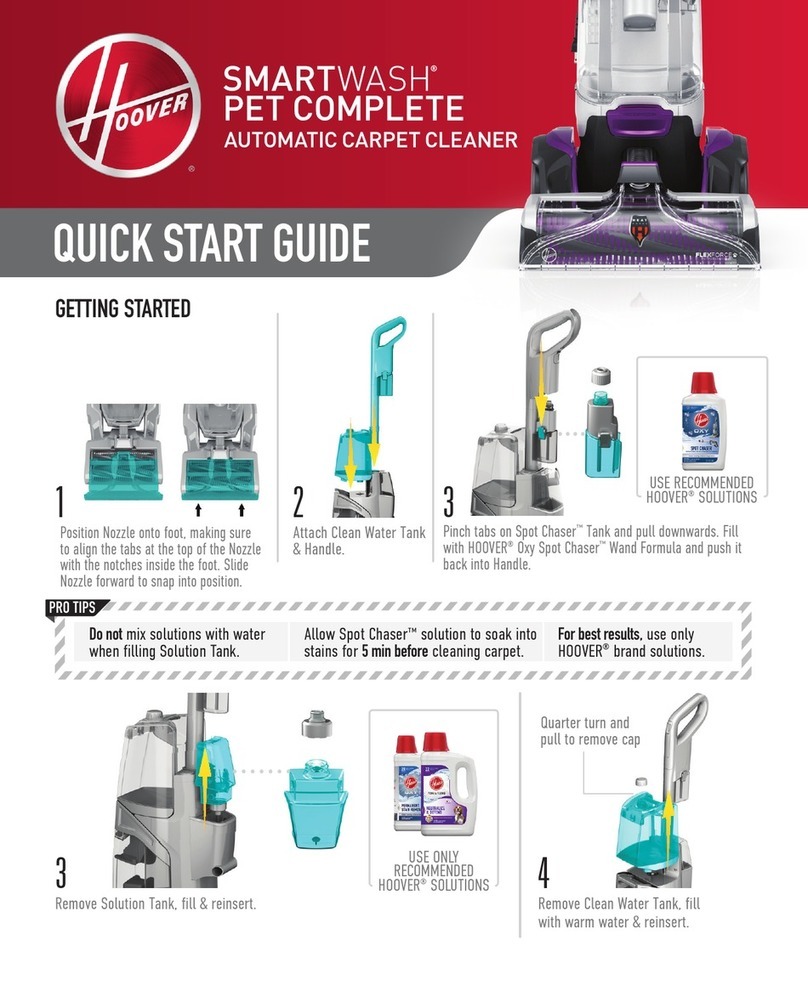 Hoover SmartWash Pet Complete User manual