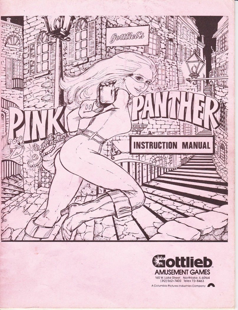 Gottlieb PINK PANTHER 664 instruction manual