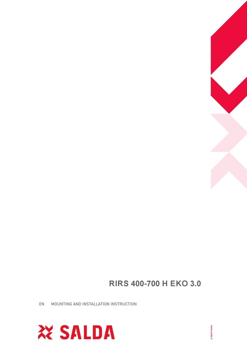Salda RIRS EKO 3.0 Series MOUNTING AND INSTALLATION INSTRUCTION