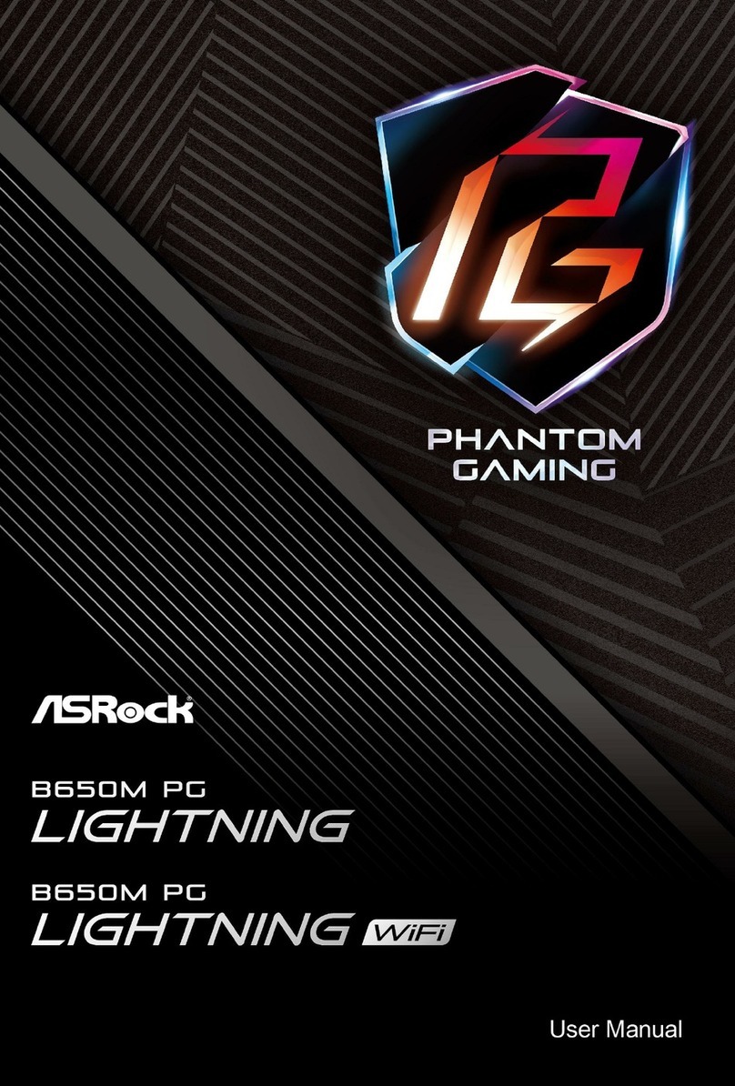 ASROCK Phantom Gaming B650M PG LIGHTING User manual ASROCK Phantom Gaming B650M PG LIGHTING User manual