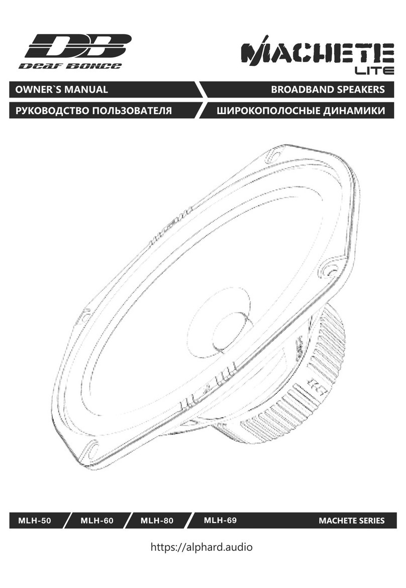 Deaf Bonce MLH-50 owner's manual