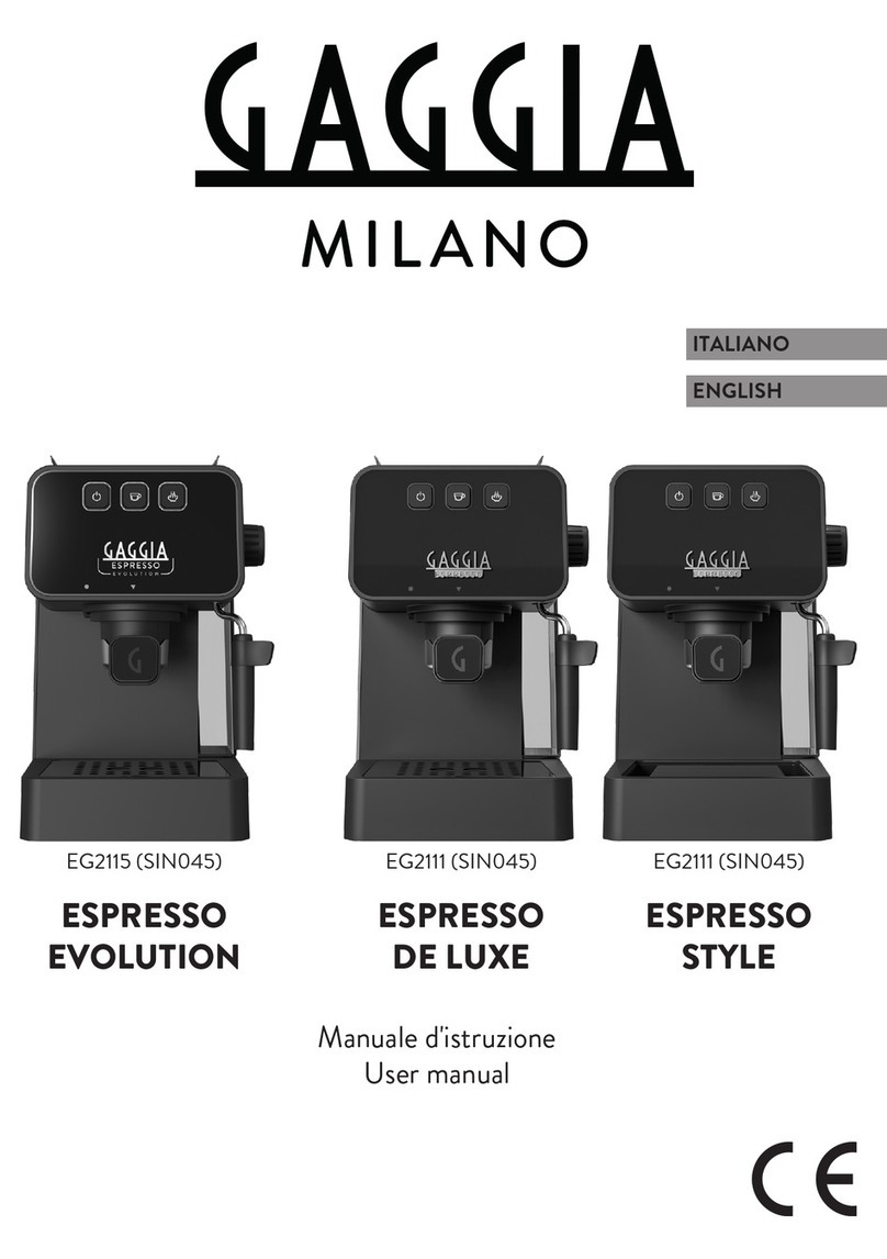 Gaggia Milano ESPRESSO EVOLUTION user manual