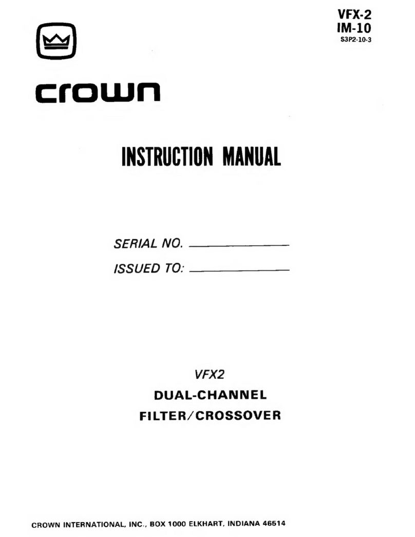 Crown VFX-2 User manual