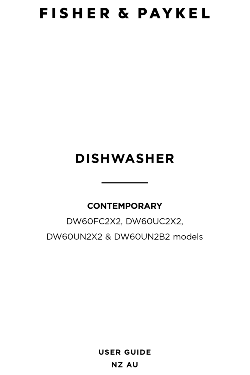 Fisher & Paykel DW60FC2X2 User manual