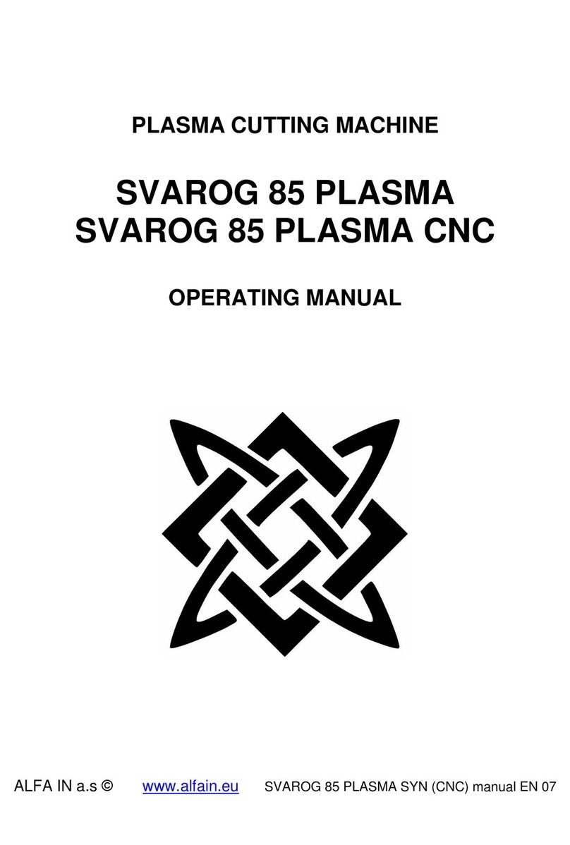 Alfa Network SVAROG 85 PLASMA User manual