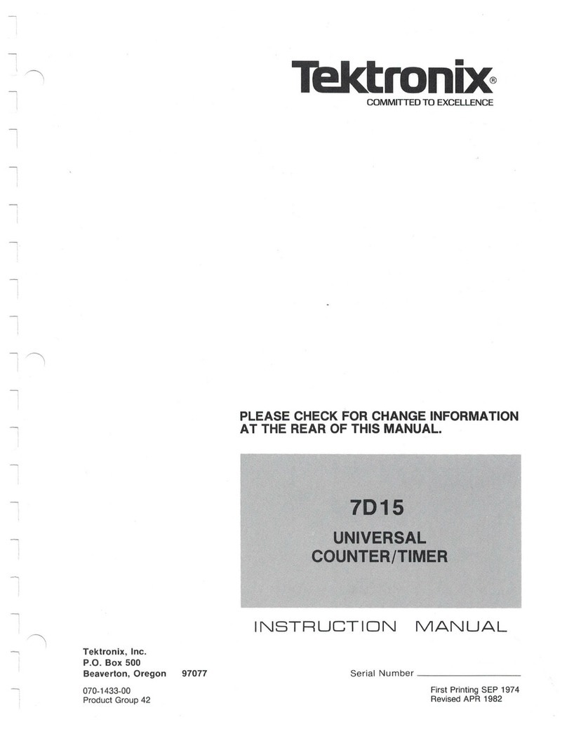 Tektronix 7D15 instruction manual